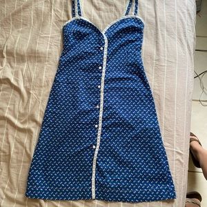 Blue 50’s inspired dress